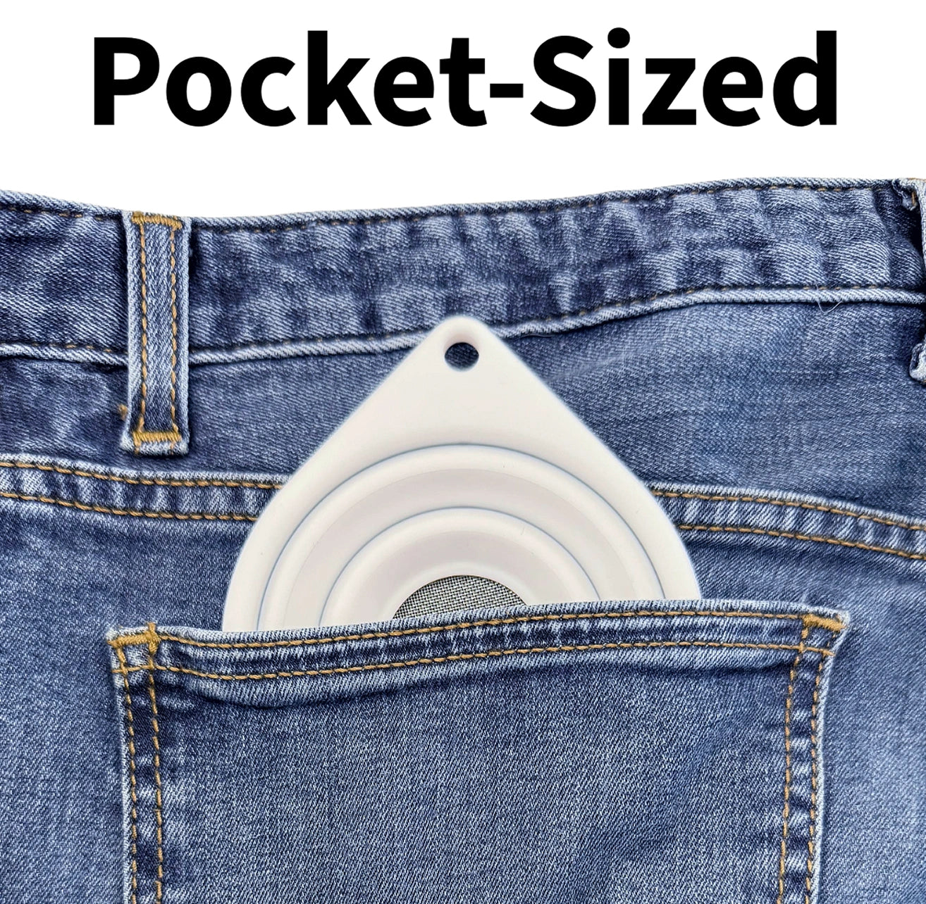 PocketStrainer™ Collapsible Kidney Stone Strainer (Reusable, Fine Mesh, Discreet)