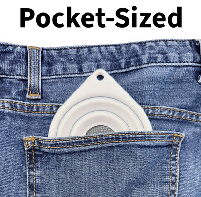 PocketStrainer™ Collapsible Kidney Stone Strainer (Reusable, Fine Mesh, Discreet)